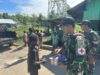 Satgas Yonif 141/AYJP Trisula Berikan Pelayanan Kesehatan dan Berbagi di Perbatasan