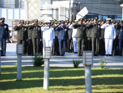 Kasrem 044/Gapo Ikuti Upacara Ziarah Nasional HUT ke 80 TNI