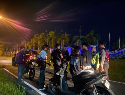 Sat Samapta Polres Banyuasin Gelar Patroli Terpadu, Jaga Kondusivitas Malam Warga