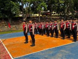 Sat Samapta Polres Banyuasin Gelar Latihan Menembak Flashball Bersama Dit Samapta Polda Sumsel