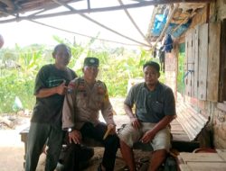 Bhabinkamtibmas Polsek Muara Padang Lakukan Sambang dan Himbauan Kamtibmas di Desa Karang Anyar
