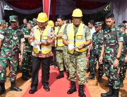 Ikuti Daring Peletakan Batu Pertama 800 Gerai Kopdes Merah Putih se-Indonesia, Danrem 044/Gapo Groundbreaking di Banyuasin