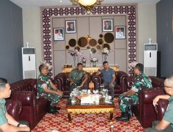 Danrem 044/Gapo Sambut Koorsahli Kasad Dalam Rangka Wasev TMMD ke-126