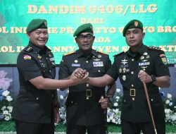 Danrem 044/Gapo Pimpin Serah Terima Jabatan Komandan Kodim 0406/Lubuk Linggau