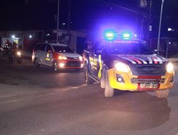 Sat Samapta Polres Banyuasin Gelar Patroli Terpadu di Malam Hari, Jaga Kondusivitas Pasca Tahun Baru