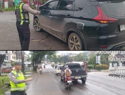 Polres Banyuasin Gelar “Strong Point Pagi” untuk Antisipasi Kemacetan dan Cegah Lakalantas