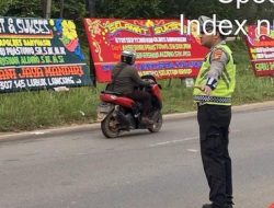 Polres Banyuasin Gelar “Strong Point Pagi” Antisipasi Kemacetan dan Cegah Kecelakaan