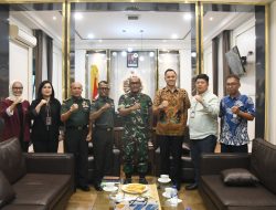 Danrem 044/Gapo Terima Kunjungan Silaturahmi Wakil Kepala Wilayah Bank Mandiri Sumsel