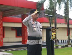 Apel Pagi Polres Banyuasin Siapkan Personel Gelar Operasi Keselamatan Musi 2026