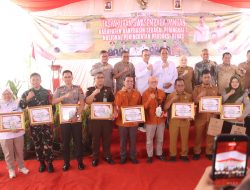 KAPOLRES BANYUASIN HADIRI TASYUKURAN PRESTASI PERTANIAN NASIONAL, JAMIN KEAMANAN KEGIATAN
