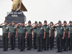 Korem 044/Gapo Gelar Upacara Bendera 17-an, Teguhkan Disiplin dan Soliditas Prajurit