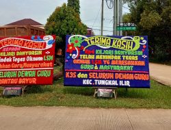 Puluhan Guru di Banyuasin Memberi Dukungan Kepada Kejari Banyuasin