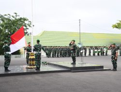 Melalui Upacara 17-an, Danrem 044/Gapo Sampaikan Arahan Strategis Pangdam II/Swj