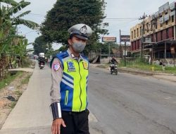 Antisipasi Kepadatan Arus Balik, Satlantas Polres Banyuasin Gelar Live Report dan Patroli Hunting di Jalintim