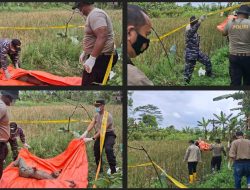 Mayat Perempuan Membusuk Ditemukan di Pinggir Sawah Banyuasin, Diduga ODGJ