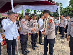 Dukung Program Prioritas Nasional, Kapolres Banyuasin Salurkan Bantuan Sosial di Air Kumbang