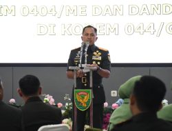 Tongkat Komando Berganti, Dua Dandim di Jajaran Korem 044/Gapo Resmi Berganti