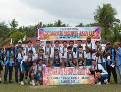 Turnamen Sepak Bola Di Kabupaten Banyuasin Berlangsung Sangat Meriah 