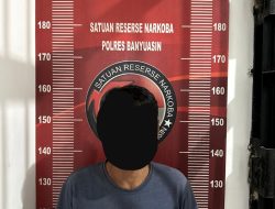 Satresnarkoba Polres Banyuasin Amankan Sopir Pembawa 9 Paket Sabu