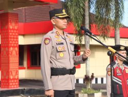 Apel Pagi Senin, Kapolres Banyuasin Tekankan Kedisiplinan dan Pelayanan Humanis