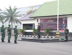 Tingkatkan Jiwa Nasionalisme, Korem 044/Gapo Gelar Upacara Bendera