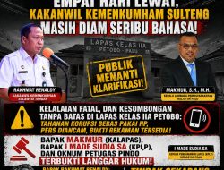 KELALAIAN FATAL DAN KESOMBONGAN TANPA BATAS DI LAPAS KELAS IIA PETOBO: TAHANAN KORUPSI BEBAS PAKAI HP, PERS DIANCAM, BUKTI REKAMAN TERSEDIA!   