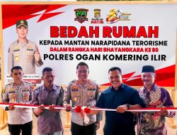 Hari Bhayangkara Ke-80, Polres OKI Wujudkan Kepedulian Sosial Melalui Bedah Rumah Eks Napiter