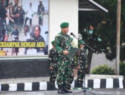 Korem 044/Gapo Teguhkan Semangat Pengabdian Lewat Upacara Bendera
