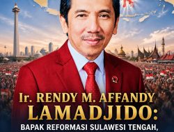 PERS SULTENG BERI APRESIASI TULUS KEPADA IR. RENDY M. AFFANDY LAMADJIDO, MBA – SOSOK YANG MEMBAWA HARAPAN DAN MEMBENTUK WAJAH BARU DEMOKRASI DI TANAH TADULAKO   