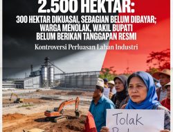 PT ATHI PERLUAS LAHAN JADI 2.500 HEKTAR: 300 HEKTAR DIKUASAI, SEBAGIAN BELUM DIBAYAR; WARGA MENOLAK, WAKIL BUPATI BELUM BERIKAN TANGGAPAN RESMI