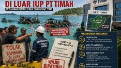 Keributan Pulau Lampu Berujung Sorotan, CV Milik Bos Timah Akbar Diduga Langgar Wilayah IUP