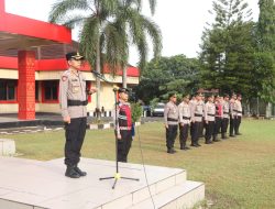 Pimpin Apel Pagi, Kapolres Banyuasin Tekankan Disiplin dan Kesiapan Personel